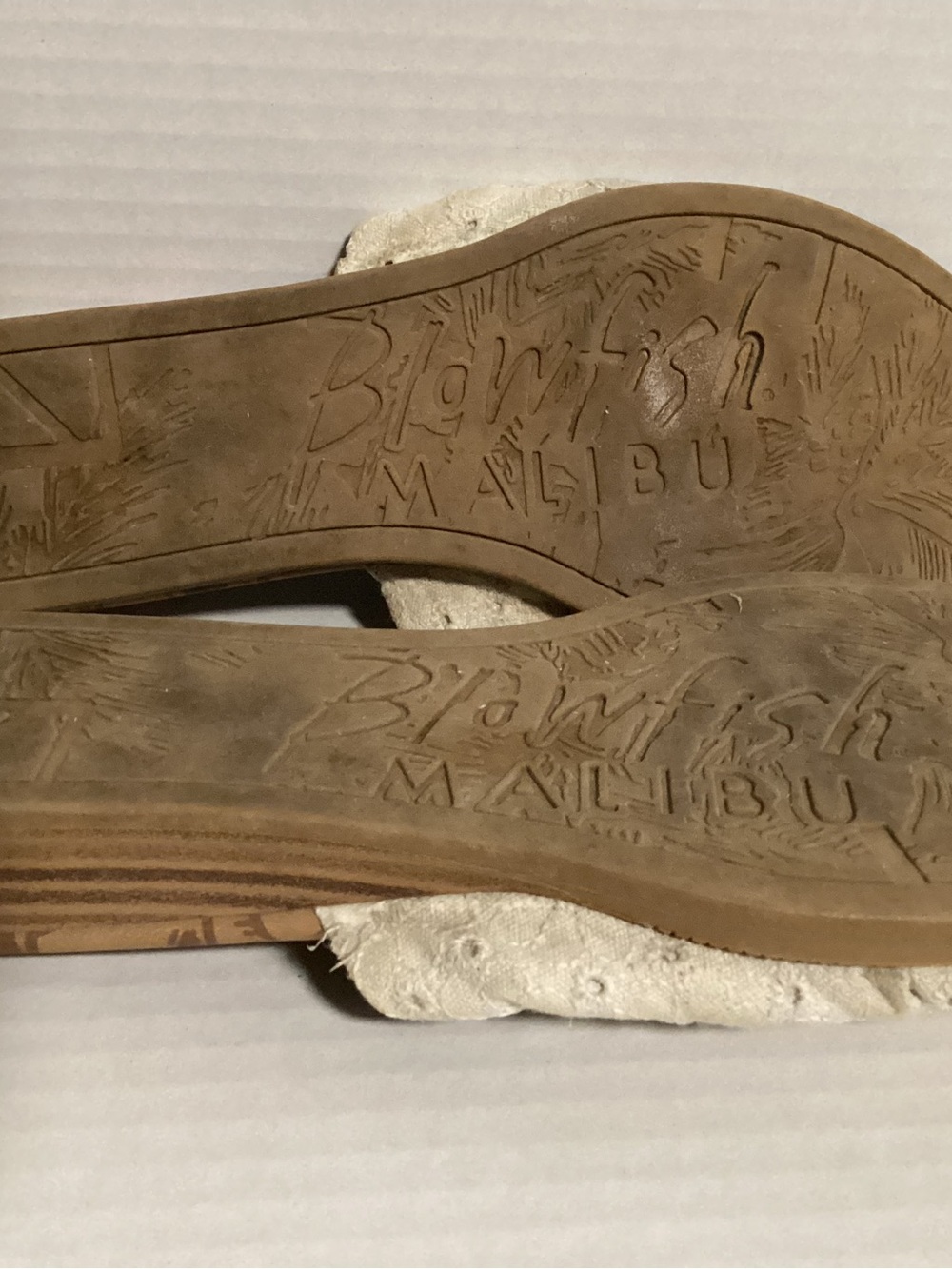 Blowfish Cream Knot-Top Slide Sandals Size 8 - Picture 6 of 9